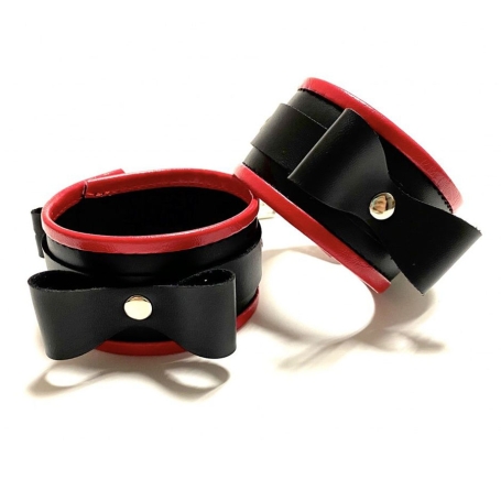 Черно-красные наручники БДСМ Арсенал