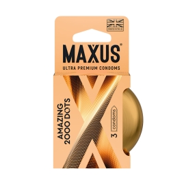 Точечные презервативы MAXUS 2000 Amazing Dots
