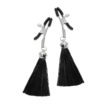 Зажимы на соски «Прищепки» с кисточками из шелка Зажимы на соски «Прищепки» с кисточками из шелка