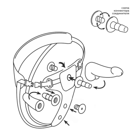 Страпон Woman Midi - 2 насадки