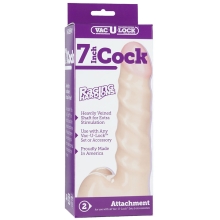 Фаллос-насадка Vac-U-Lock 7" Raging, Doc Johnson Фаллос-насадка Vac-U-Lock 7" Raging, Doc Johnson